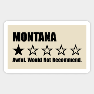 Montana One Star Review Sticker